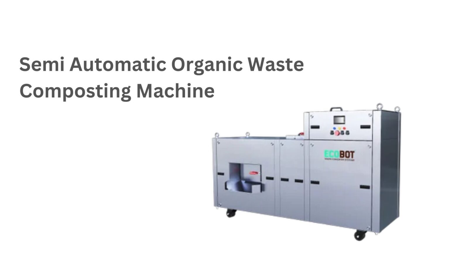 Semi Automatic Organic Waste Composting Machine